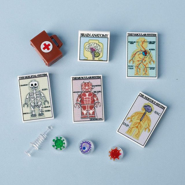 Yiran toy MOC Bedrucktes Medizinisches Ausrüstungsset Bausteine, ab 6 Jahren - Bild 1