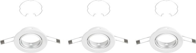 Briloner LED Einbaustrahler 3er-Set GU10 Weiß rund schwenkbar Durchmesser: 8,6 cm - Bild 1