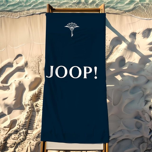 Joop Living Handtuch Strandtuch Reise Leicht Hautfreundlich Blau B: 40 cm, H: 70 cm - Bild 1