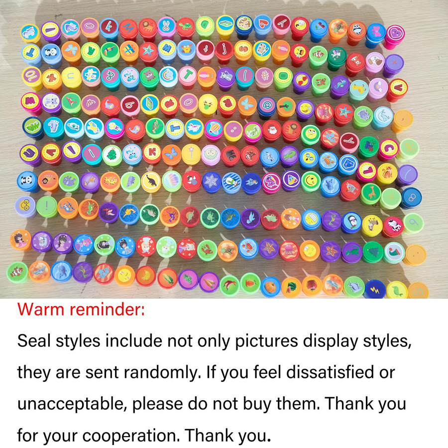 20 Stück Selbstfärbende Tier-Smiley Stempel Set in Multicolour für Scrapbooking, DIY-Malerei und Fotoalbum-Deko - Bild 2