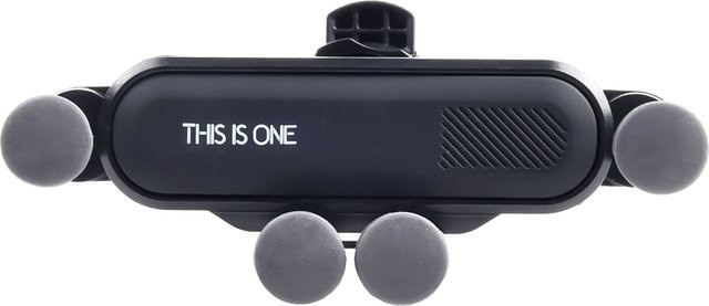 Stilvoller Handyhalter für die Lüftungsschlitze im Auto aus ABS in Schwarz - Bild 1