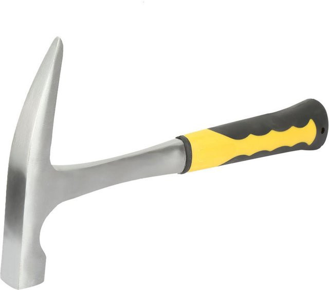 Fishine Geologischer Entenschnabelhammer mit Doppelkopf und Flachmaul in Grau, Hammerkopf 500g - Bild 1