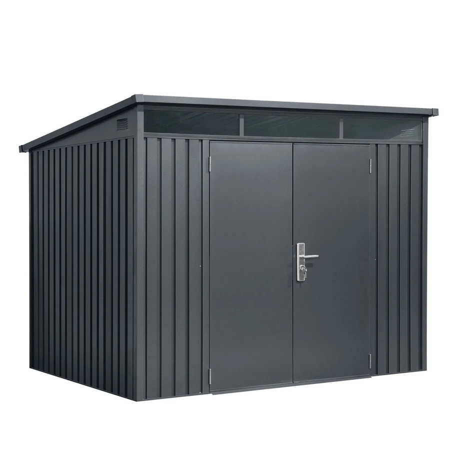 Osoltus Premium Metall Gerätehaus Skylight in Anthrazit, 8 m², B: 300 cm, T: 280 cm, H: 173 cm - Bild 2
