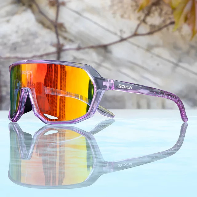 Scvcn Sportsonnenbrille, Vollrand, Kunststoff, Photo Chrome - Bild 1