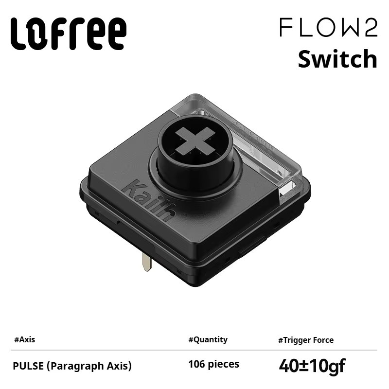 Lofree FLOW2 POM Low Shaft Mechanische Tastaturschalter Cloud Series Hot Swap Kailh Customization - Bild 6