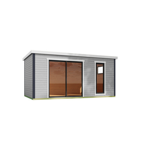 Lasita Gartenhaus Austin Maja in Lichtgrau B/H/T: 525,2 x 239,4 x 315,2 cm - Bild 3