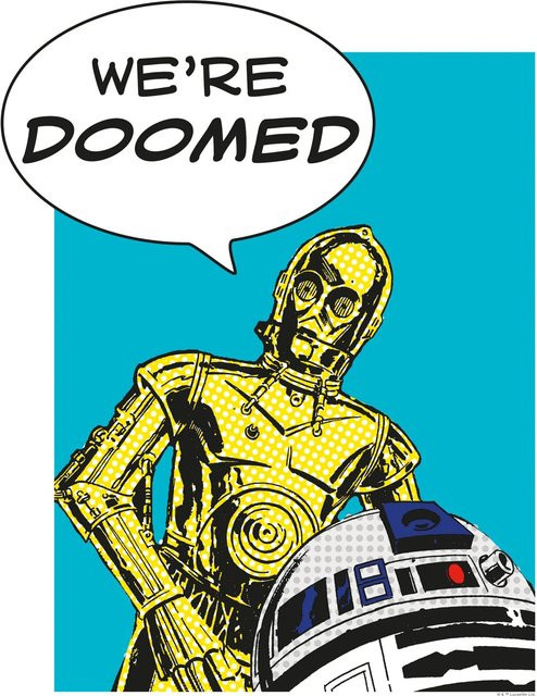 Komar Wandbild Star Wars Droids, Multicolor, Breite: 40 cm, Höhe: 50 cm - Bild 1
