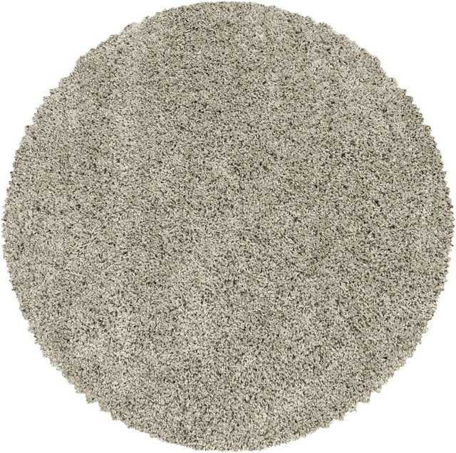 Ayyildiz Hochflorteppich Sydney Shaggy rund in Natur Beige Durchmesser: 200 cm - Bild 1