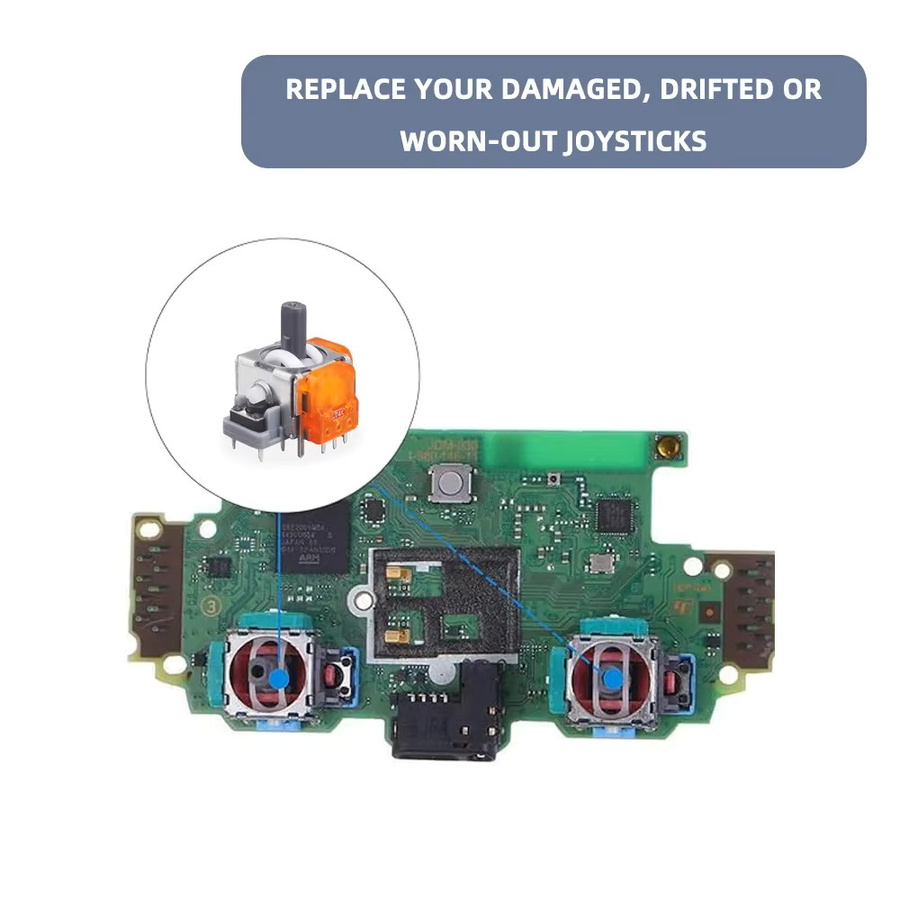 VAORLO 10er-Pack TMR-Effekt-Joystick-Ersatz für PS5, PS4 und Xbox Series X/S, 3D-Analog-Joystick-Sensormodule mit hoher Abtastpräzision in Multicolour - Bild 3