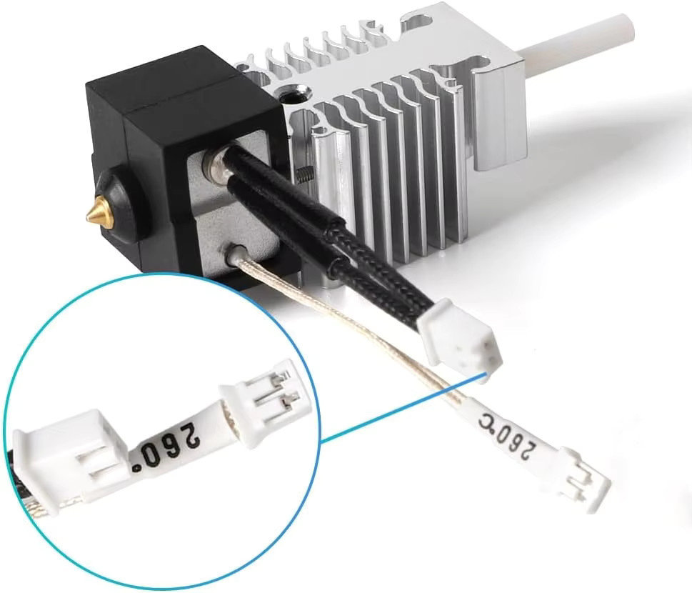 Creality Ender 3 V3 SE Hotend-Düsen-Kit mit Edelstahl-Hals für effiziente Heizung und Kühlung - Bild 3