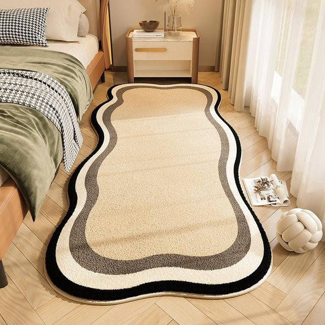 WTEMPO Bettvorleger aus Polyester in Beige, weich und pflegeleicht, B/T: 60 x 180 cm - Bild 1