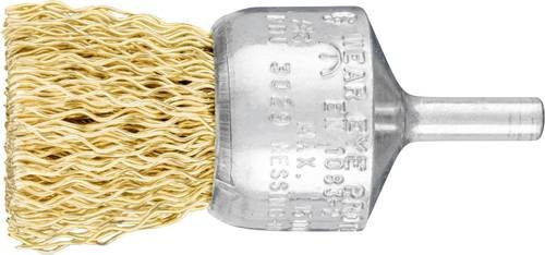 PFERD TOOLS Pinselbürste PBU ungezopft aus Messingdraht in Gold, Durchmesser: 30 mm, Schaft-Durchmesser: 6 mm, Drahtstärke: 0,50 mm - Bild 1
