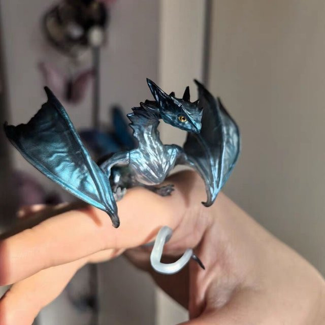 Bandai Fingerspitzen-Drache, Actionfigur, Blau - Bild 1