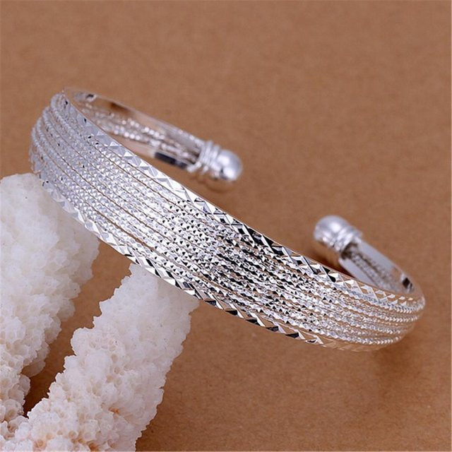 Wucifang Jewelry Armreif, 925 Silber, Unisex - Bild 1