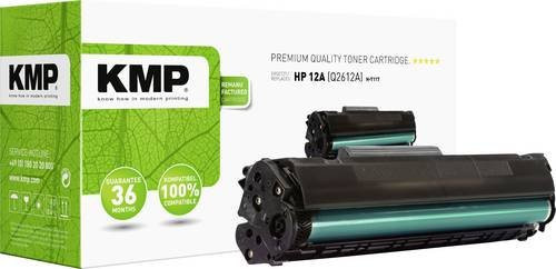 KMP Tonerpatrone kompatibel mit HP 12A in Schwarz für Laserdrucker mit einer Reichweite von 4000 Seiten - Bild 1