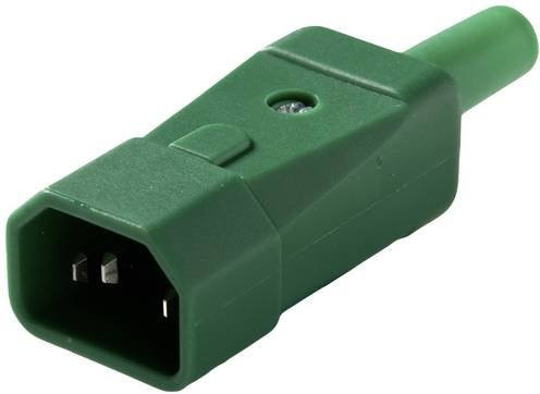 Martin Kaiser 749/gn Kaltgeräte-Steckverbinder Stecker, gerade, 10A, Grün - Bild 1