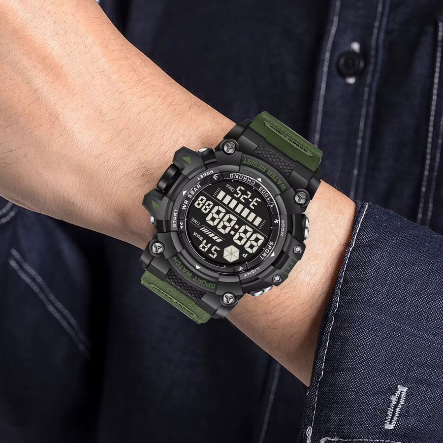 FOXBOX Armbanduhr, Quarz, Analog-Digital, Kunststoff, Schwarz, Herren - Bild 3