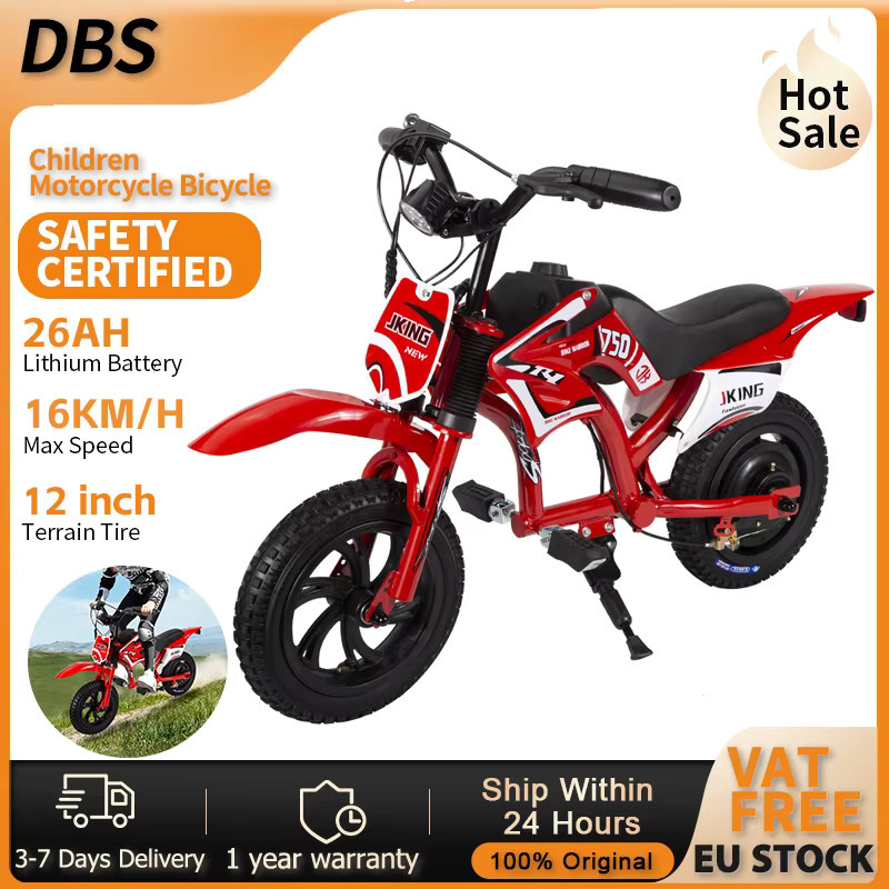 JKING C6 Kinder-Elektromotorrad, E-Bike, Rot - Bild 2