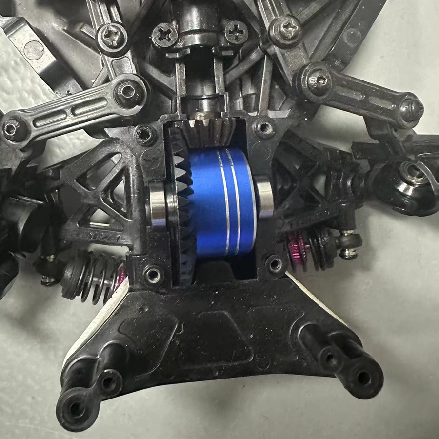 TAMIYA Metall-Diff-Gehäuse-Differentialgetriebesatz, Blau - Bild 4