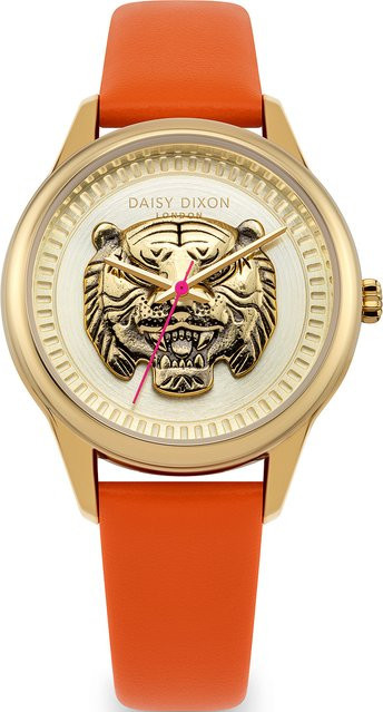 Daisy Dixon Damenuhr, Quarz, Edelstahl, Gold, Leder, 35 mm, 3 ATM - Bild 1