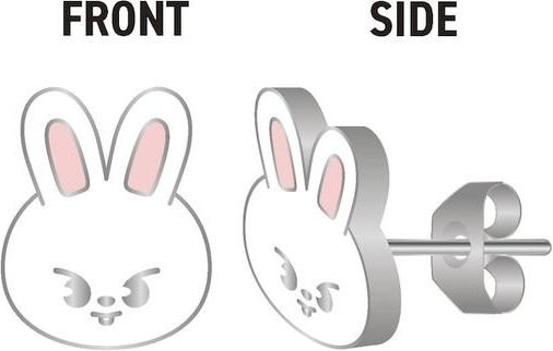 Stray Kids Earrings, Silber, Lee Know - Bild 1