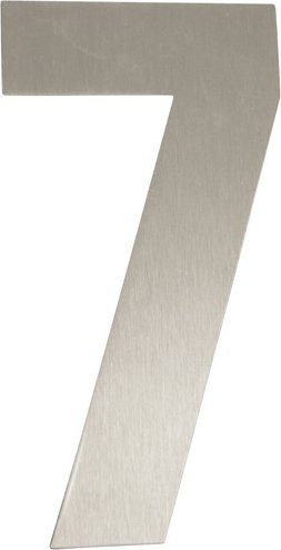 ALPERTEC Hausnummer 7 aus Edelstahl in Silber, B/H/T: 15,7 x 22,7 x 1,8 cm - Bild 1