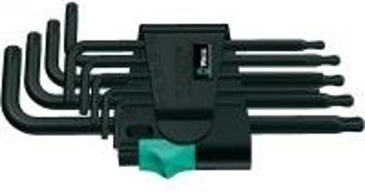 Wera 967 PKL/9 TX Winkelschlüsselsatz Torx, 9-teilig, Black, BlackLazer - Bild 2