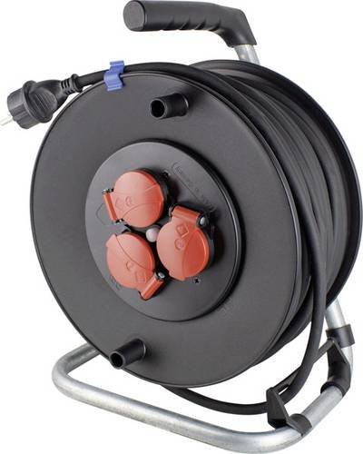 AS Schwabe Sicherheits-Kabeltrommel Schwarz, 50 m, H05RR-F 3G1,5, IP44 - Bild 1