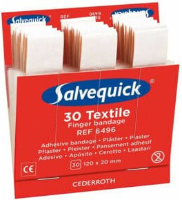 Salvequick Nachfüller elastische Pflaster in Weiß, 30 Stück - Bild 1