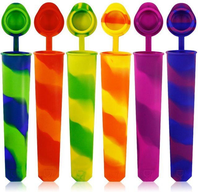 Willstar Popsicle Maker Set in Multicolour für DIY Eis, Joghurt und Gelee, runde Form - Bild 1