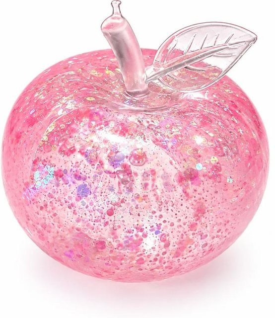 Glitzer Squishy Apfel Stressball, Weiches Fidget Sensorisches Spielzeug - Bild 1