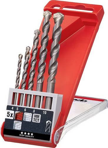 kwb HM-Betonbohrer Set mit Hartmetallspitze in Grau, 5-teilig, 4-10 mm - Bild 1