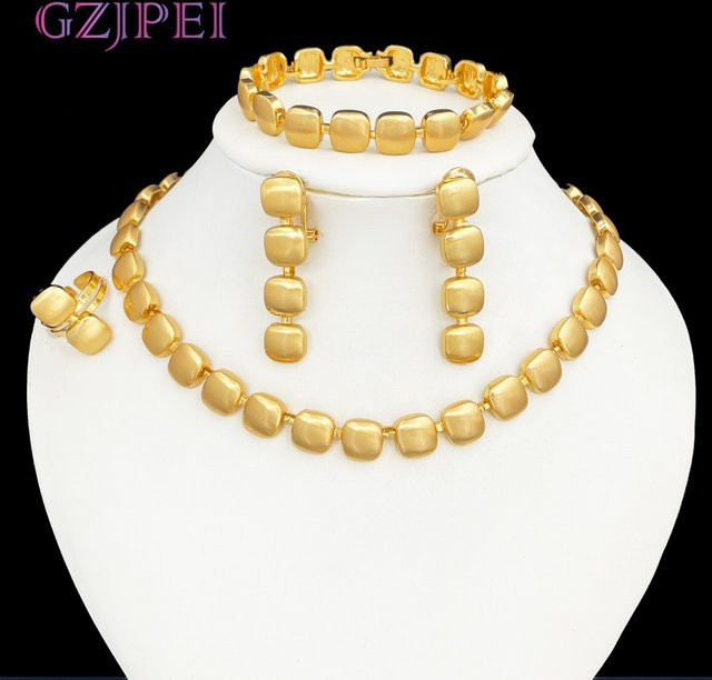GZJPEI Schmuck-Set, Gold, Damen - Bild 1