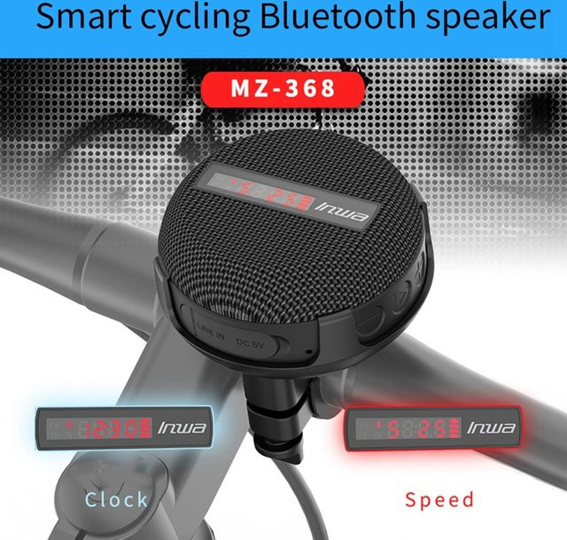 Tragbarer Bluetooth Lautsprecher AyeBeau Mini Sound Box mit Freisprecheinrichtung in Schwarz - Bild 1