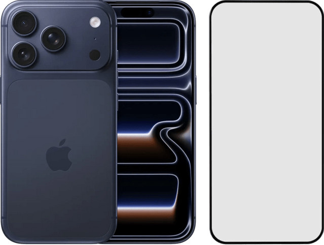 Apple iPhone 17 Pro Smartphone Blau 1TB mit BlueBuilt Panzerglas - Bild 1