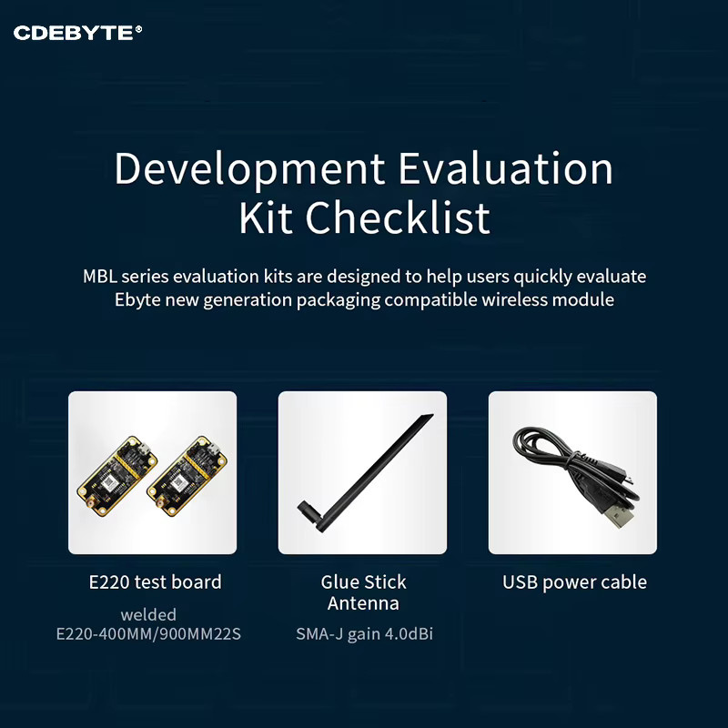 CDEBYTE CMT2300A Drahtlose Modulprüfplatine mit USB-Schnittstelle und vorgelötetem E49-400M20S Prüfkit - Bild 3