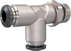 Riegler T-Steckverschraubung universal short L-Form silber drhb. 1/8 Schl. 6 - Bild 1