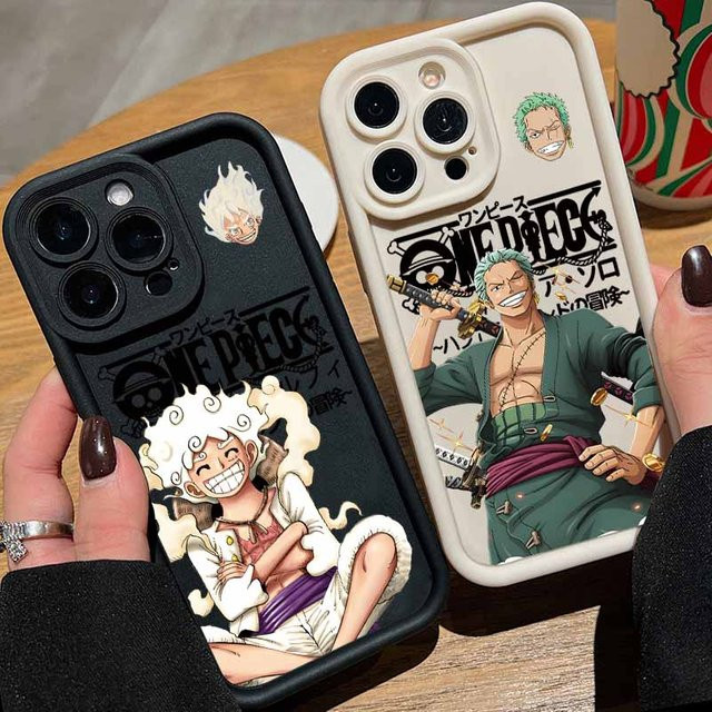 One Piece Luffy Soft Cover Handyhülle für Apple iPhone 12 bis 17 Pro Max Plus Multicolor - Bild 1
