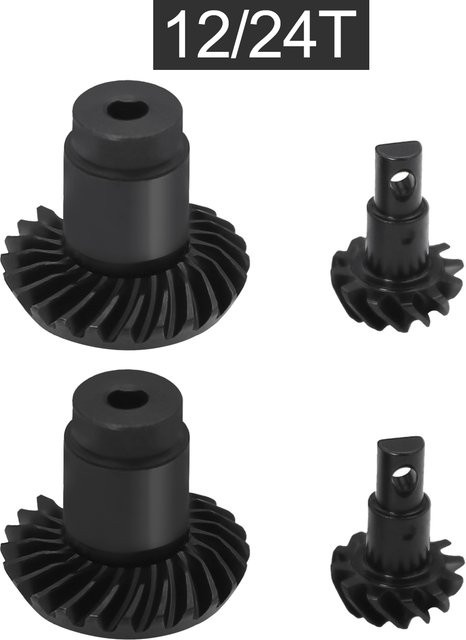 FMS FCX24 Stahl Helical Achse Getriebe Kegelrad Set, Metall, Zubehör - Bild 1