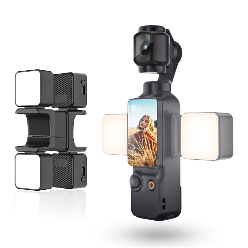 Desiontal Mini magnetisches LED-Fülllicht in Schwarz für DJI Osmo Pocket 3 mit dreistufiger Dimmhelligkeit - Bild 6