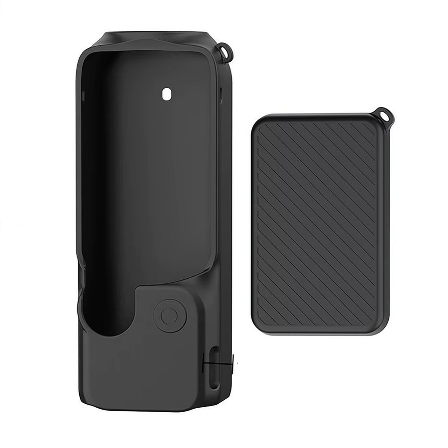 DJI Osmo Pocket 4 Silikon-Schutzhülle in Schwarz mit Displayschutz, stoßfest und rutschfest - Bild 2