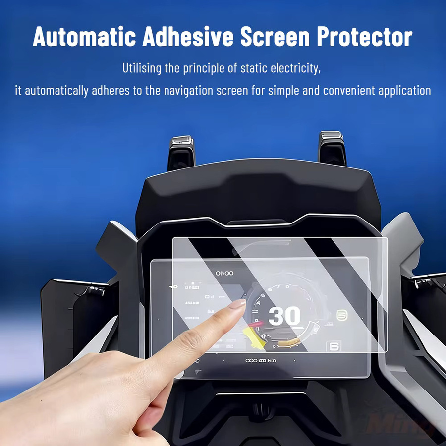 Kratzschutz Film für ZONTES 703F, RR, 350E, M, 368G, 150D Motorrad Instrumentenanzeige aus gehärtetem Glas, transparent - Bild 2