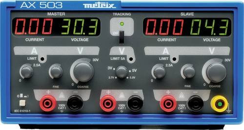 Metrix AX 503 Labornetzgerät mit 3 Ausgängen, einstellbar 0 - 30 V/DC und 0 - 2.5A, multicolour - Bild 1