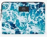 Wouf Tech Sleeves Tablet Recycled Collection Waves in Blau und Pink - Bild 1