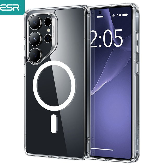 ESR Handyhülle mit MagSafe Rückseite für Samsung Galaxy S25 Ultra und S25 Plus in Schwarz - Bild 1