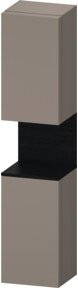 Duravit Hochschrank Qatego mit 2 Glastüren in Weiß und Basaltgrau, B/T/H: 40 x 36 x 176 cm - Bild 1