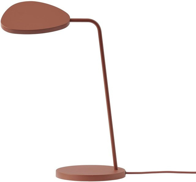 Muuto Leaf Tischleuchte aus Metall in Rot oder Braun, verstellbar und modern - Bild 1