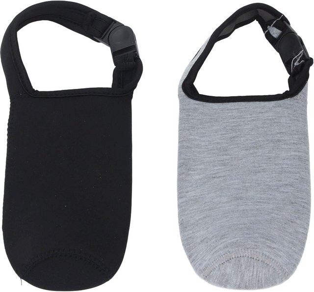 2er-Set Koogeelife Thermotaschen für Wasserflaschen mit verstellbarem Schultergurt, isoliert, grau/mehrfarbig - Bild 1