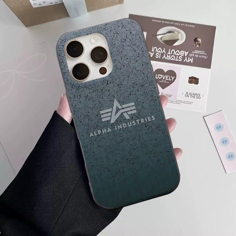 Alpha Industries Handyhülle Jacket mit Wellenmuster für iPhone 17 16 15 14 13 12 11 Pro Max Pro Plus - Bild 3