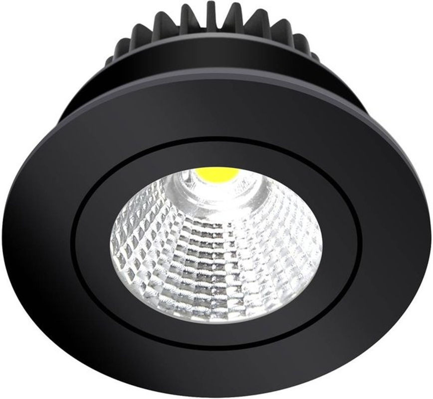 Arcchio Hochvolt Einbaustrahler jyra aus Aluminium in Schwarz mit warmweißem LED-Licht - Bild 1